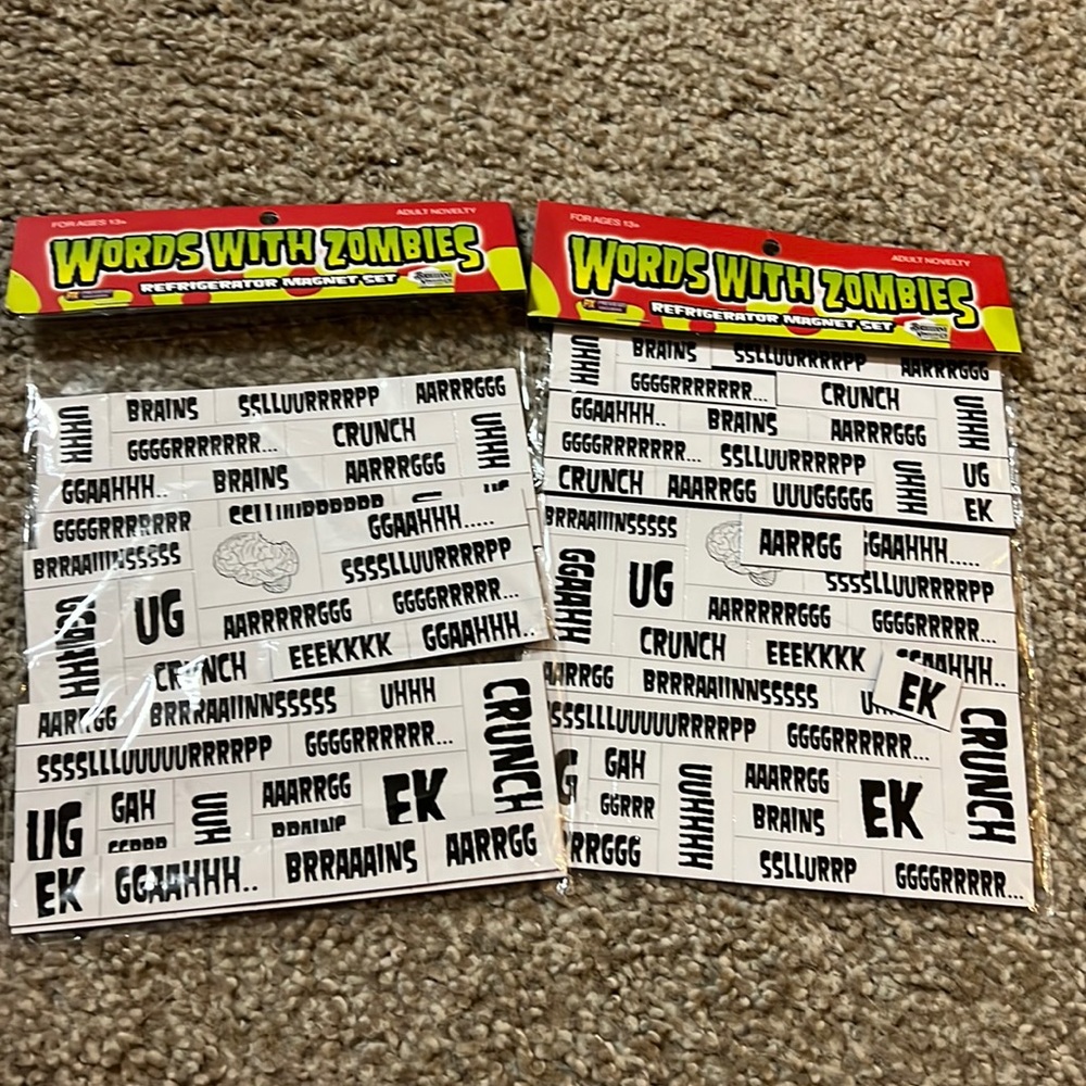 Refrigerator Magnet Set Zombies
